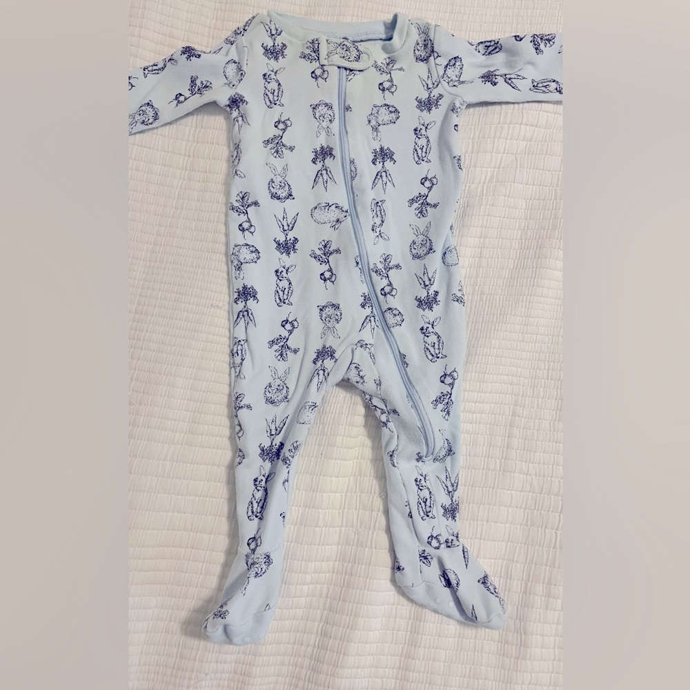 Janie and Jack Baby Good Night Footed Pajamas; 3-6M